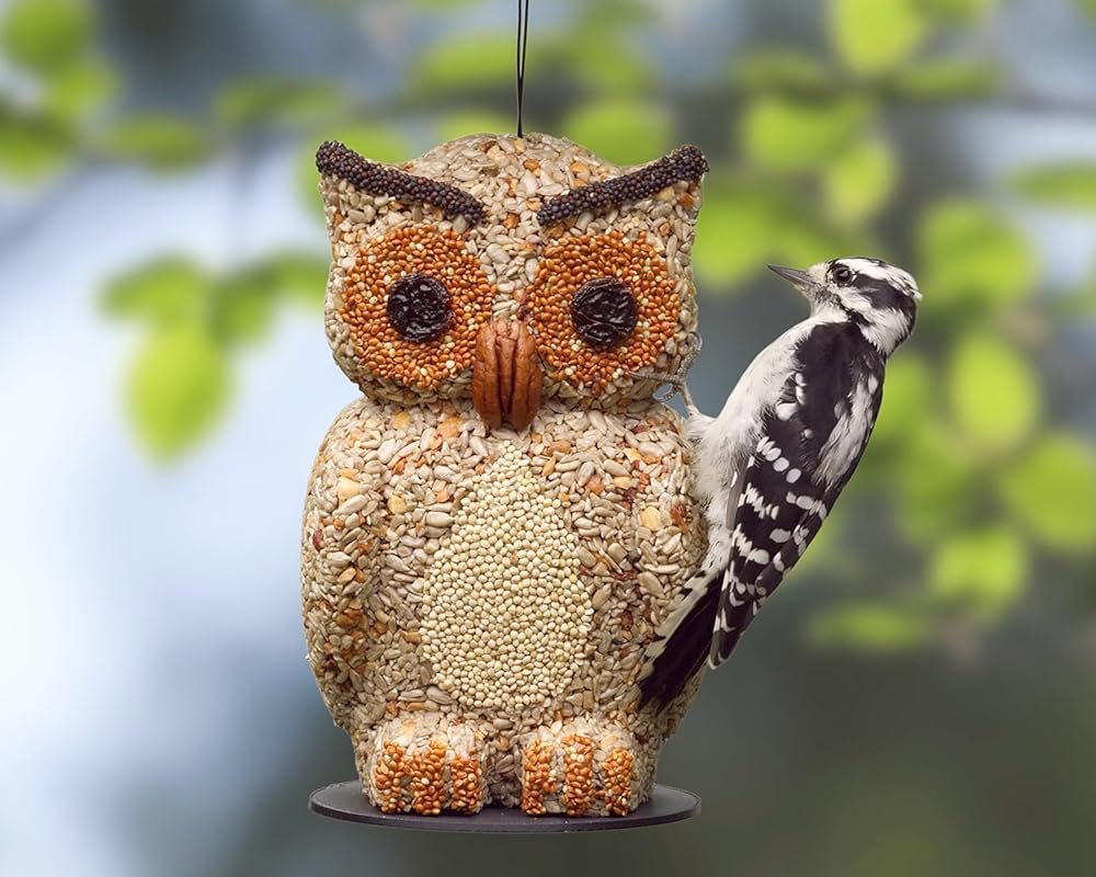 Handmade Owl Bird Feeder – 100% Edible - Gift for Bird Lovers and Watchers. - Product Image