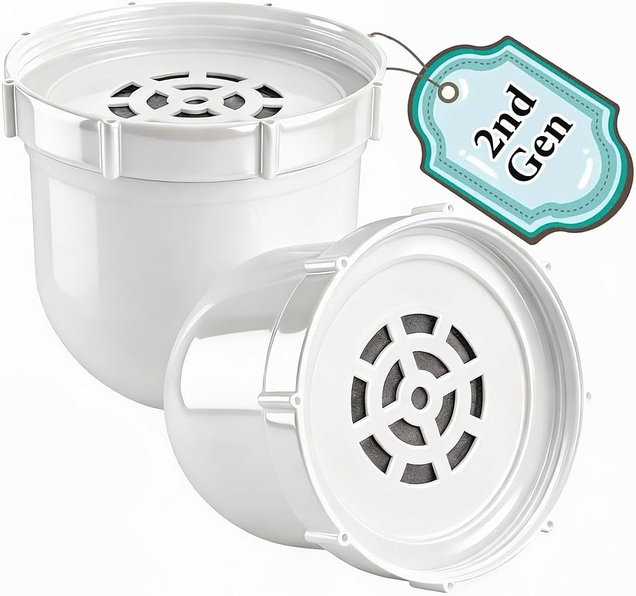 2026 Second Generation Water Pitcher Replacement Filter Compatible with Clearly Filtered Water Filter Pitcher, Delicate Texture 100-Gallon Long-Life Filter Removes Fluoride Chlorine Lead and Odors(2) - Product Image