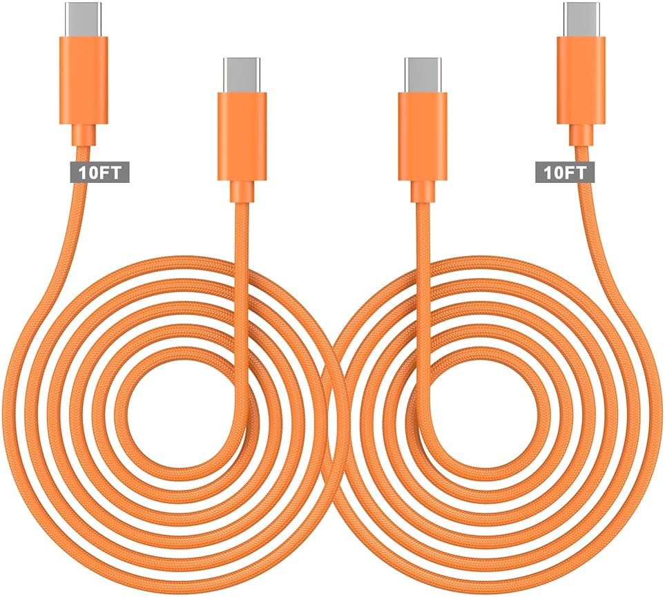 [Apple MFi Certified] USB C to USB C Charging Cable 10ft,Long Type C to C Fast Charger Cord for iPhone 17 Pro Max/17 Air/16 Pro Max/16/15 Plus/15 Pro Max,MacBook Pro 2021/2020/2019/2018,iPad,Galaxy - Product Image