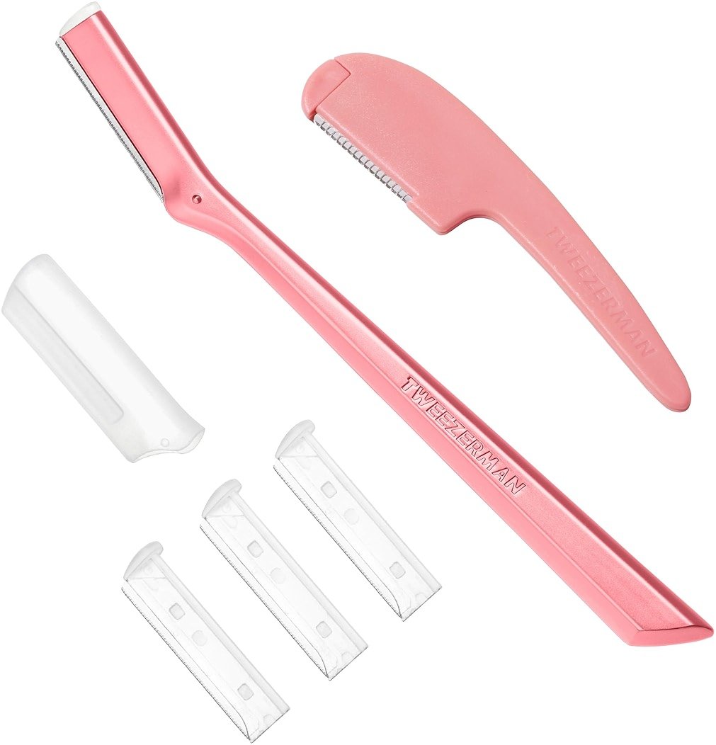 Tweezerman Tea Rose Prep and Plane Facial Razor Set - Product Image