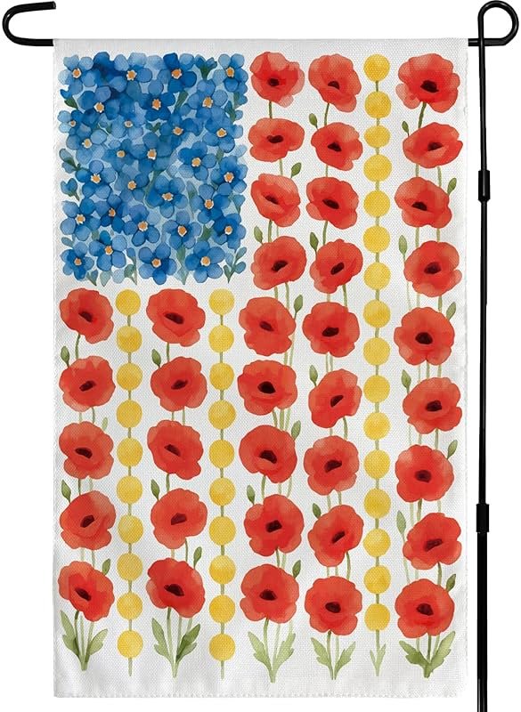 250th Anniversary Decorations - Spring Garden Flag for Easter Summer | 12x18 Inch Double Sided Patriotic American Flag for Outdoor Outside Yard USA Celebration 4th of July Decor - 250 Anniversary USA Merchandise - Product Image