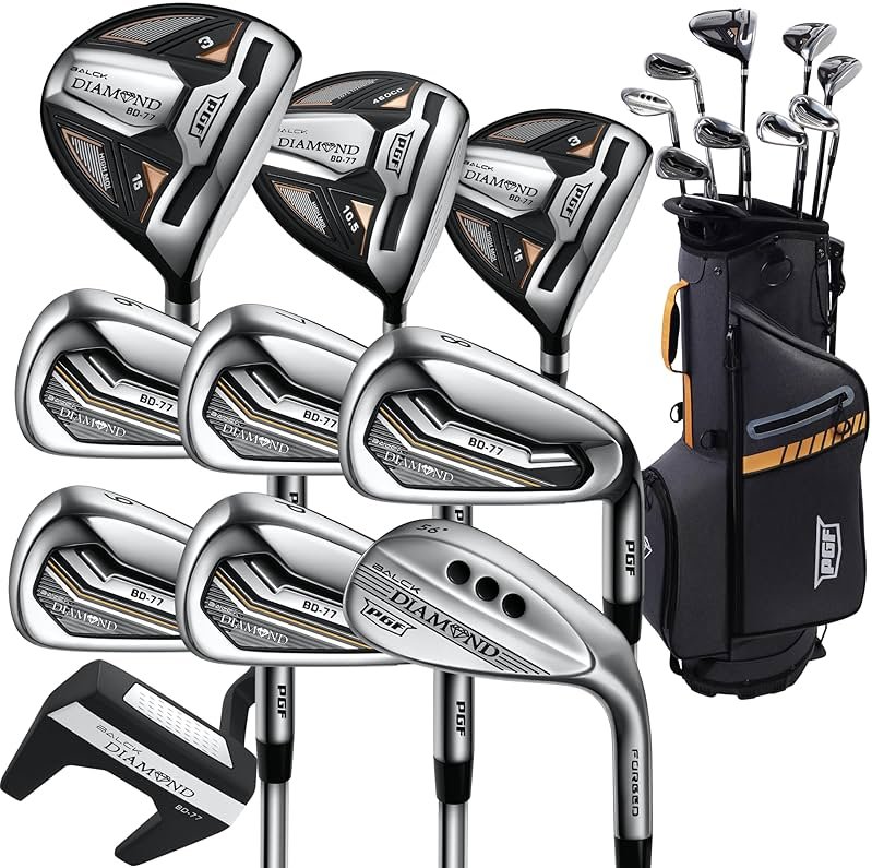 PGF Labs BD-77 Complete Golf Club Package Set for Men & Women [14-Pieces] [Flex: Regular] - Product Image