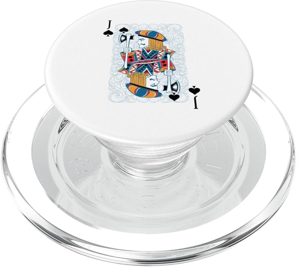 Jack Spades Poker Card Playing Card Blackjack Card PopSockets PopGrip for MagSafe - Product Image