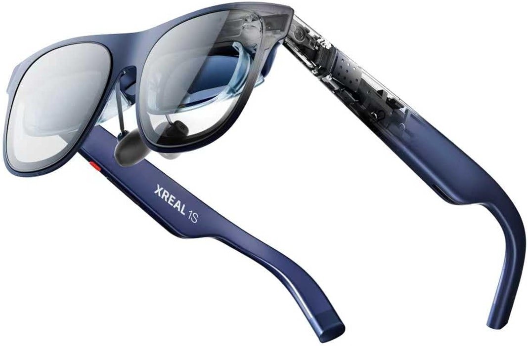 XREAL 1S AR/XR Glasses, 500" Virtual Screen Smart Glasses with 52° FOV, Native 3DoF, REAL 3D, Powered by X1 Chip, Supports All USB-C DP Devices Including iPhone 17/16 and Handhelds, like ROG/SteamDeck - Product Image