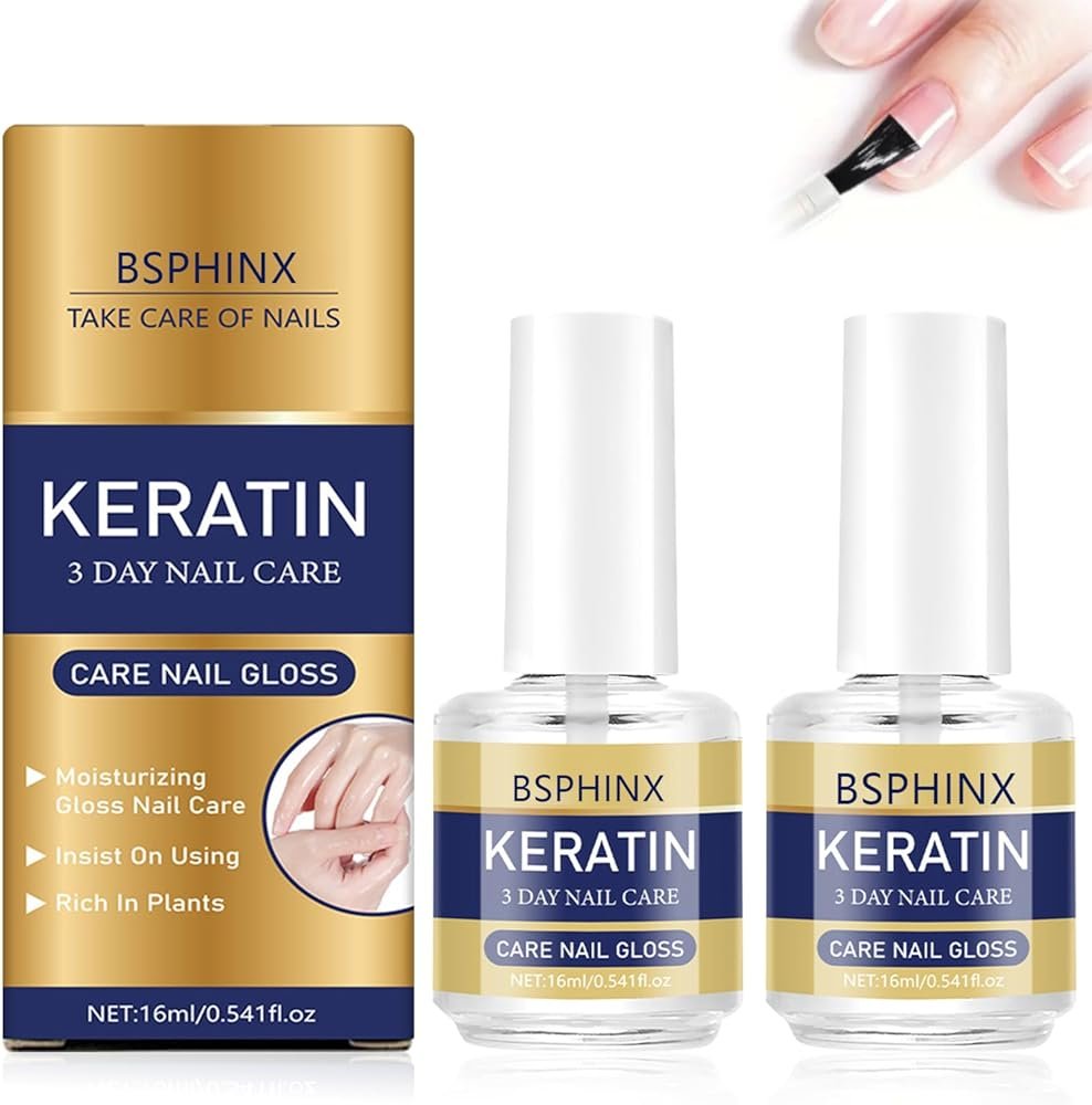 2PCS BSphinx Keratin Nail Care Oil, 3 Days Nail Care, Moisturizing Treatment for Strong, Glossy Nails, Repairs Dry & Weak Nails with Aloe Vera & Lavender - Product Image