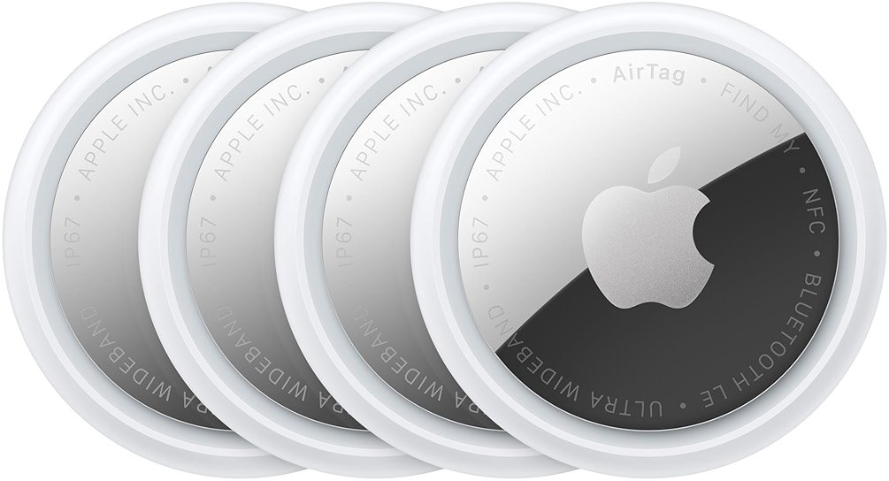 Apple AirTag (2nd Generation) - 4 Pack: Tracker for Keychain, Wallet, and More; Locator with Sound; Simple One-Tap Setup with iPhone or iPad; Key Finder with up to 1.5X Precision Finding Range* - Product Image