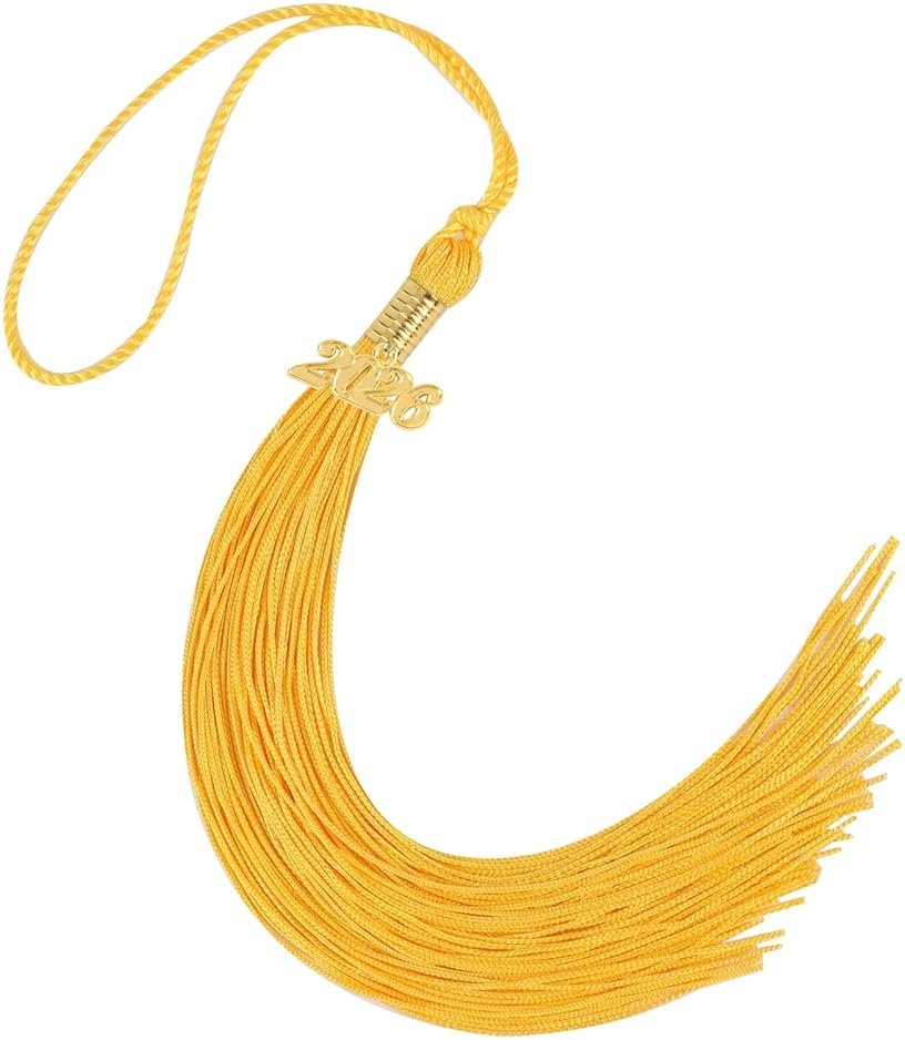 2026 Tassel Graduation 9 Inch Grad Cap Tassel with 2026 Gold Charm Graduations Tassel for High School College University Graduation Ceremony Decorations (1, Gold) - Product Image