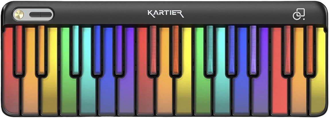 Kartier Piano MIDI Keyboard, Includes 1,000+ Famous Sounds/Presets, LED Light-Up Keys, Bluetooth & Wired Connection, IOS/Android & Desktop App Included - Product Image