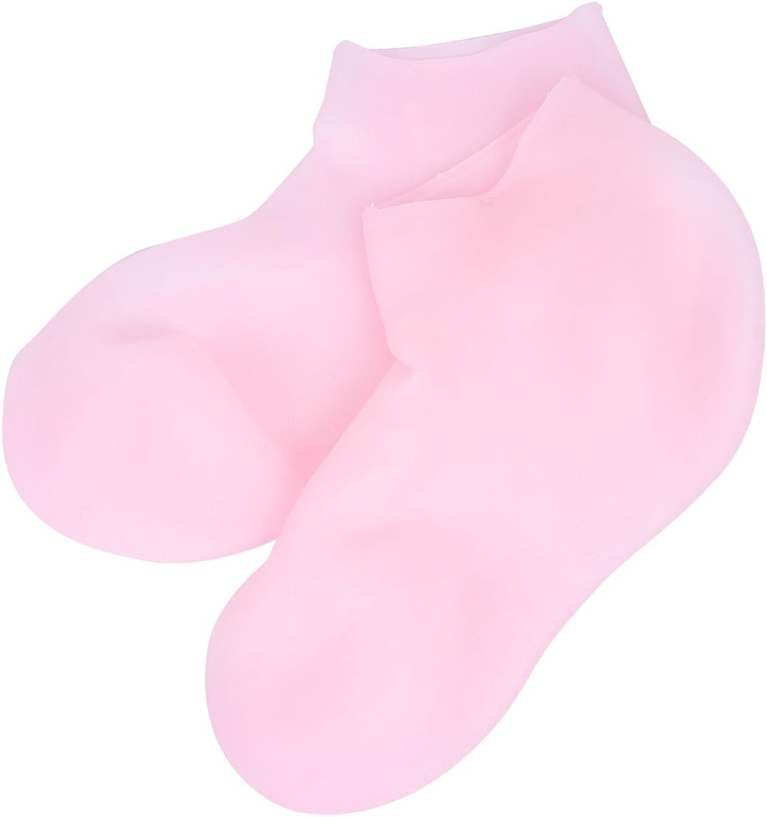 VINTORKY Moisturizing Socks for Feet Treatment 1 Pair Pink L 39-41 Exfoliator Stocking Anti-Dry Crack Care Foot Care Socks for Dry and Cracked Skin - Product Image