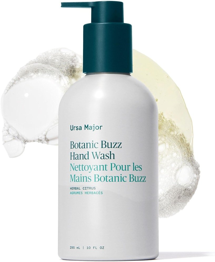 Ursa Major Botanic Buzz Hand Wash | Natural Liquid Hand Soap | Cleanses, Hydrates, Moisturizes & Soothes | Vegan, Cruelty-Free & Non-Toxic | 10oz - Product Image