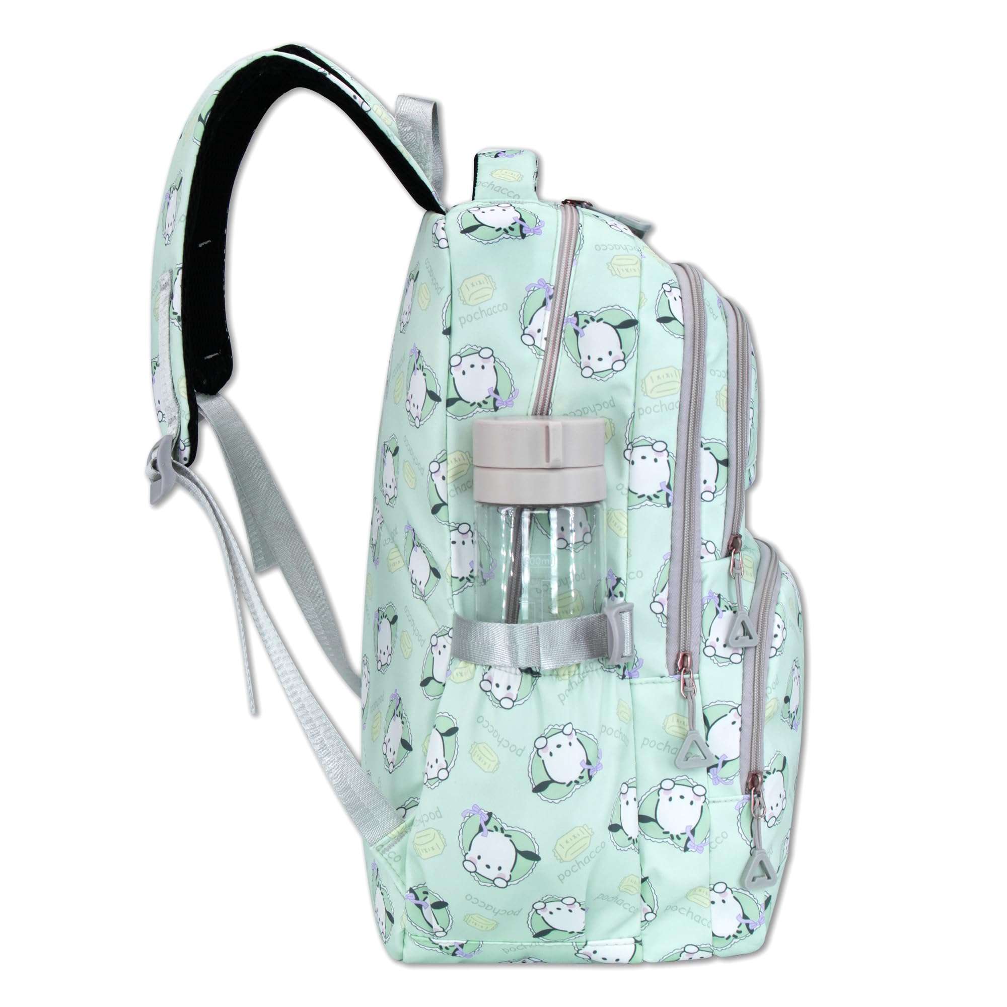Roffatide Anime Pochacco All Over Print Large Capacity Casual Backpack Laptop Backpack Travel Hiking Rucksack Bike Backpack Blue - Image 4