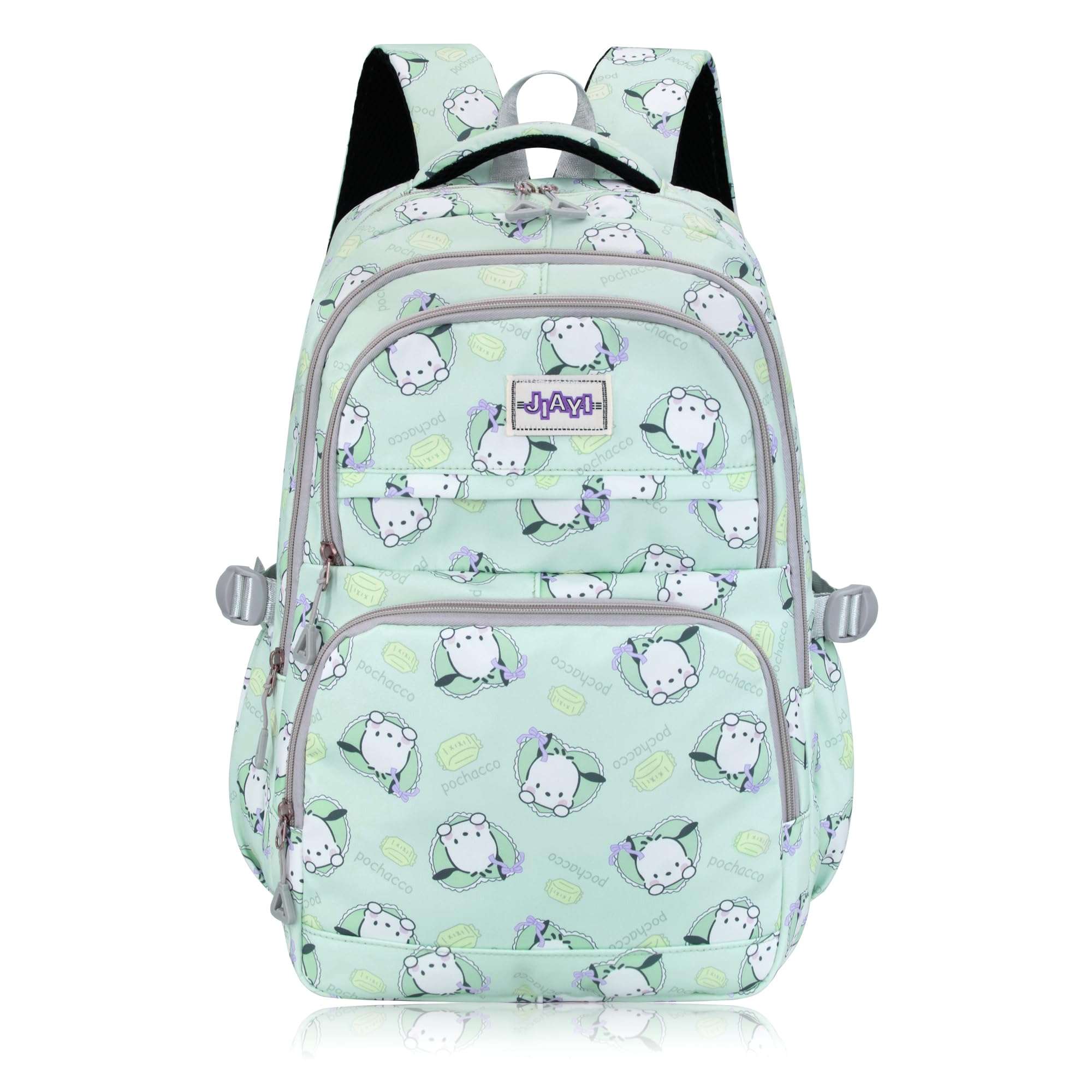Roffatide Anime Pochacco All Over Print Large Capacity Casual Backpack Laptop Backpack Travel Hiking Rucksack Bike Backpack Blue - Image 1