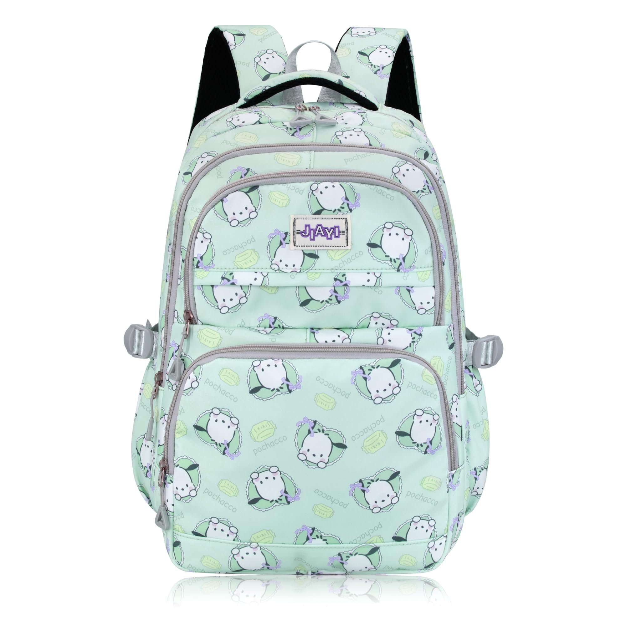 Roffatide Anime Pochacco All Over Print Large Capacity Casual Backpack Laptop Backpack Travel Hiking Rucksack Bike Backpack Blue - Product Image