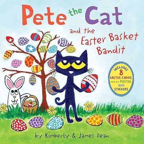 Pete the Cat and the Easter Basket Bandit: An Easter And Springtime Book For Kids – Help Pete and Friends Hunt for the Missing Basket and Learn About Sharing - Product Image