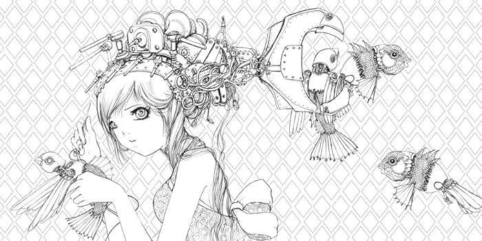 Pop Manga Coloring Book: A Surreal Journey Through a Cute, Curious, Bizarre, and Beautiful World - Image 2