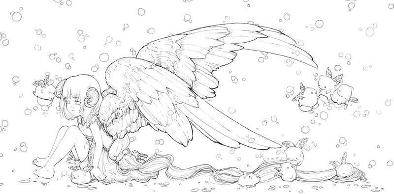 Pop Manga Coloring Book: A Surreal Journey Through a Cute, Curious, Bizarre, and Beautiful World - Image 3