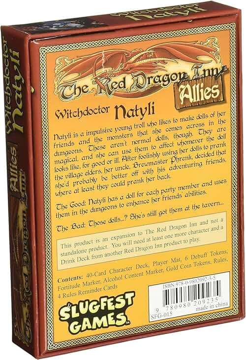 Slugfest Games The Red Dragon Inn: Allies - Witchdoctor Natyli - Strategy Card Game Expansion - Ages 13+ - Compatible with All Other Expansions - Image 2