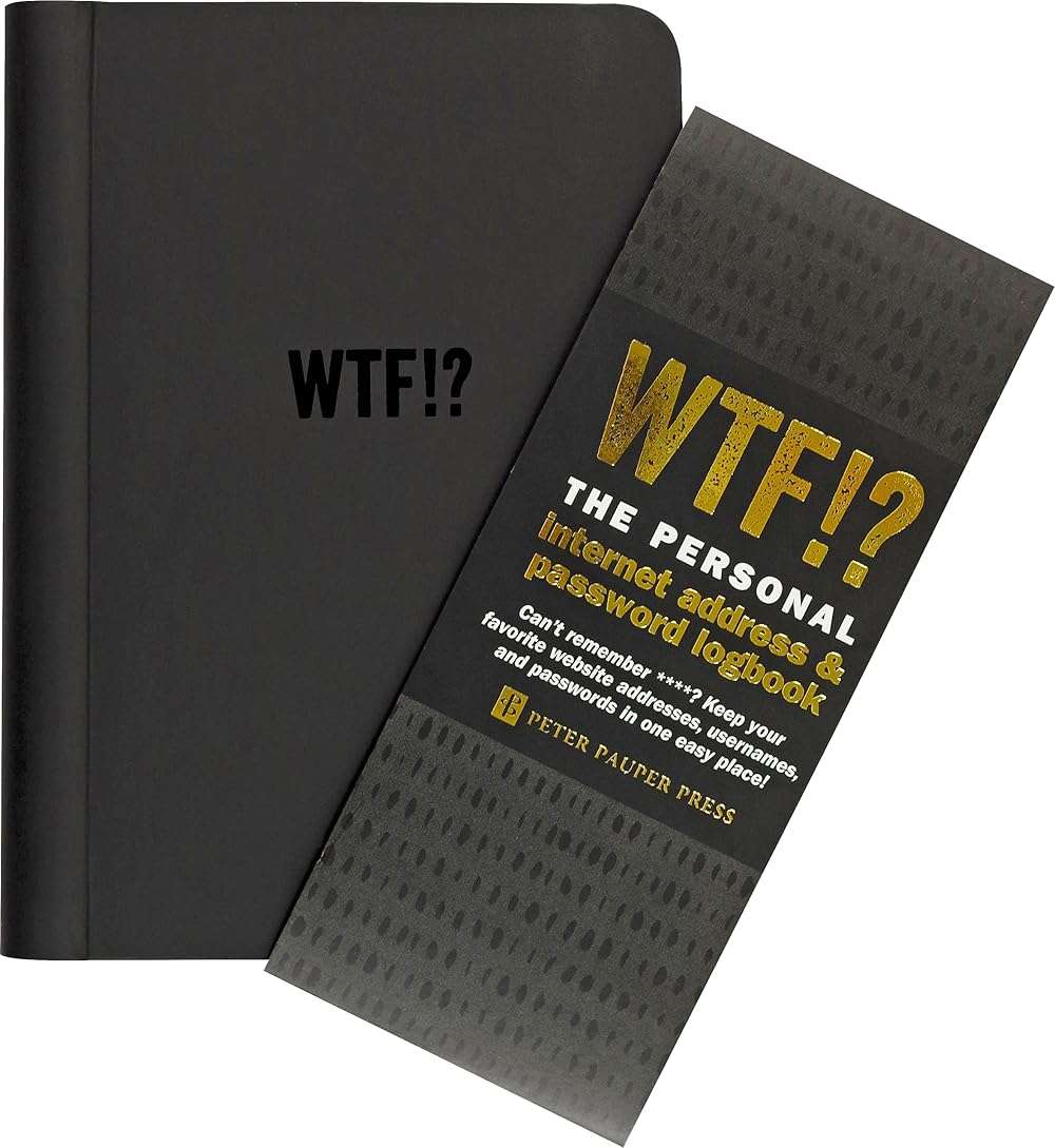 WTF? The Personal Internet Address & Password Organizer (with removable cover band!) - Image 3
