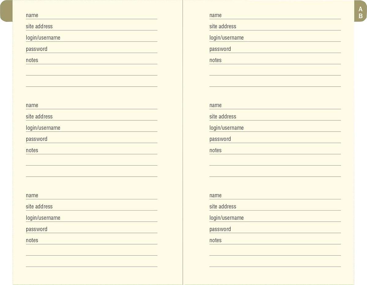 WTF? The Personal Internet Address & Password Organizer (with removable cover band!) - Image 4