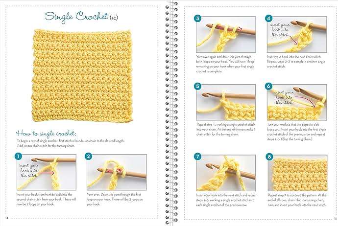 Crochet Techniques & Tips: For Beginner & Experienced Crocheters with Step-by-Step Instructions & Photos | 20+ Stitches, Edging & Joining | Spiral Bound Craft Book Gift - Image 5
