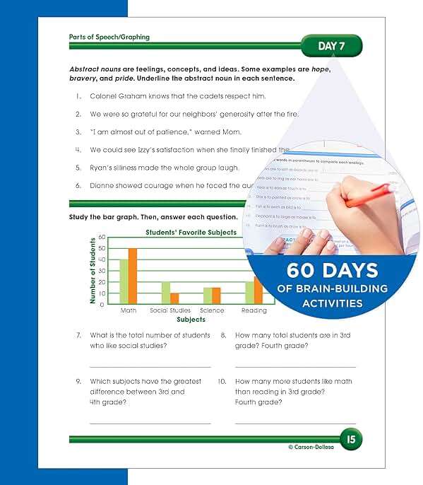 Summer Bridge Activities 3rd to 4th Grade Workbook, Activity Book with Math, Reading Comprehension, Science, Fitness, Social Studies, Writing Practice, and Flash Cards (Volume 5) - Image 7