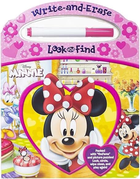 Disney Minnie Mouse - Write-and-Erase Look and Find - Wipe Clean Learning Board - PI Kids - Product Image