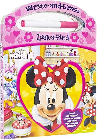 Disney Minnie Mouse - Write-and-Erase Look and Find - Wipe Clean Learning Board - PI Kids - Image 5