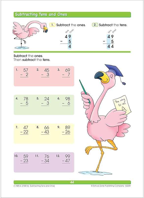 School Zone Addition & Subtraction Workbook: 64 Pages, 1st Grade, 2nd Grade, Elementary Math, Sums, Differences, Place Value, Regrouping, Fact Tables, Ages 6-8 (I Know It! Book Series) - Image 4