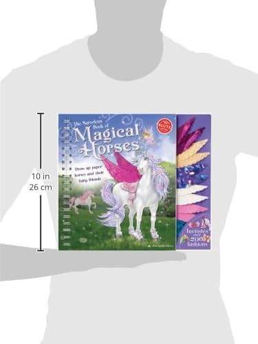 Klutz The Marvelous Book of Magical Horses: Dress Up Paper Horses & Their Fairy Friends Book , 10.25" Length x 0.75" Width x 9.5" Height - Image 2
