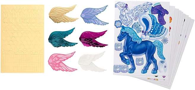Klutz The Marvelous Book of Magical Horses: Dress Up Paper Horses & Their Fairy Friends Book , 10.25" Length x 0.75" Width x 9.5" Height - Image 3