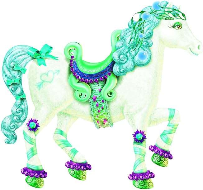 Klutz The Marvelous Book of Magical Horses: Dress Up Paper Horses & Their Fairy Friends Book , 10.25" Length x 0.75" Width x 9.5" Height - Image 4