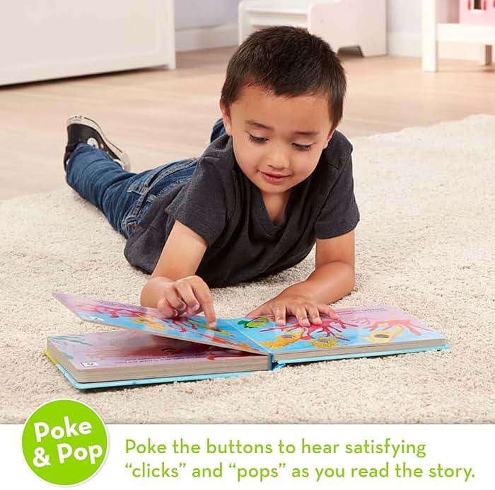 Melissa & Doug Poke-a-Dot! Who’s in the Ocean? Interactive Children's Board Book with Buttons to Pop, Educational Sensory Toy for Toddlers & Preschoolers Ages 3+ - FSC Certified - Image 2