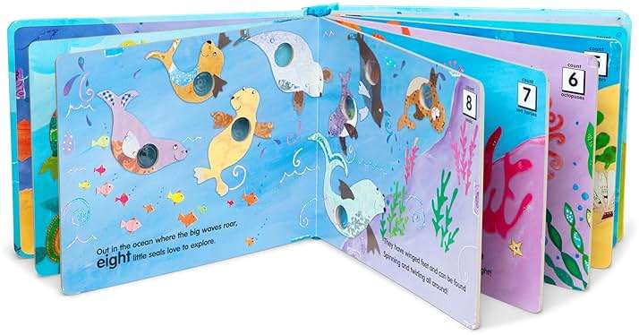 Melissa & Doug Poke-a-Dot! Who’s in the Ocean? Interactive Children's Board Book with Buttons to Pop, Educational Sensory Toy for Toddlers & Preschoolers Ages 3+ - FSC Certified - Image 4