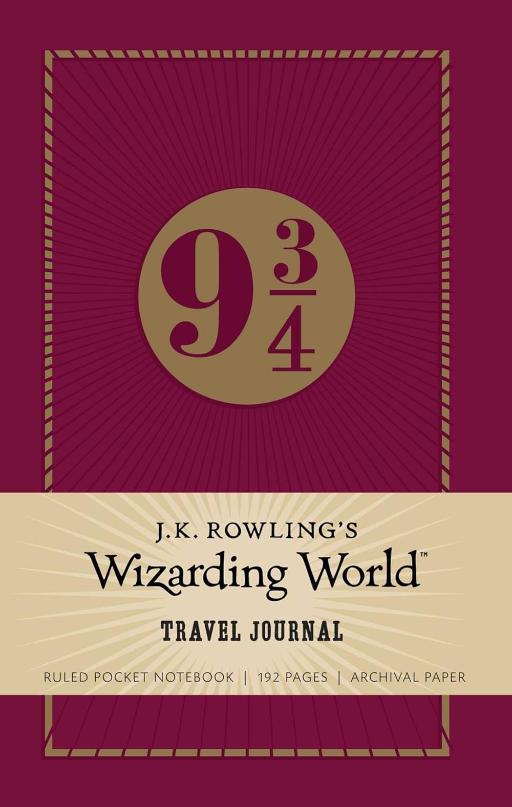 J.K. Rowling's Wizarding World: Travel Journal: Ruled Pocket Notebook (Harry Potter) - Product Image