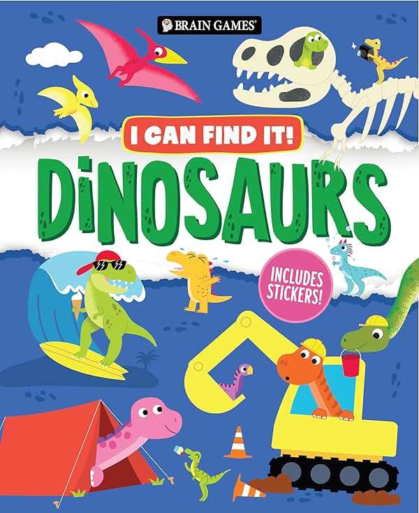 Brain Games - I Can Find It!: Dinosaurs - Includes Stickers! - Image 1