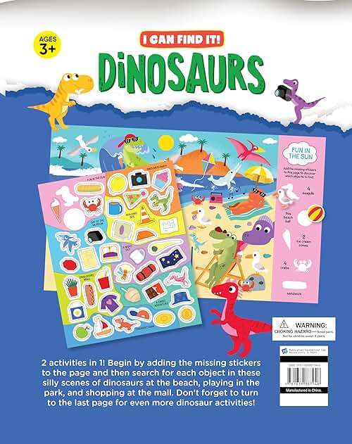 Brain Games - I Can Find It!: Dinosaurs - Includes Stickers! - Image 2