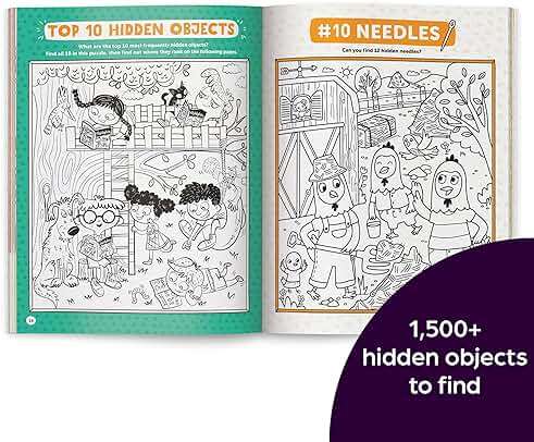 Best Hidden Pictures Puzzles EVER: 144-Page Puzzle Book with Over 1,500 Hidden Objects, Classic Search-and-Find Puzzles and Travel Activities for Kids Ages 6 and Up (Highlights Hidden Pictures) - Image 3