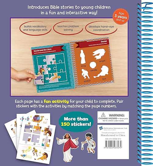 Brain Games - Sticker Activity: Bible (For Kids Ages 3-6) - Image 2