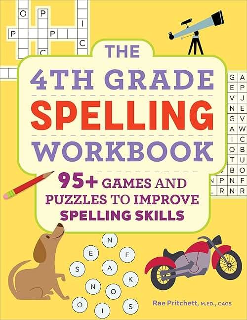 The 4th Grade Spelling Workbook: 95+ Games and Puzzles to Improve Spelling Skills - Product Image