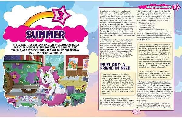 Renegade Game Studios My Little Pony RPG Seasonal Adventures Expansion Hardcover Sourcebook Book - Image 5