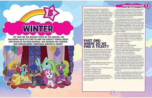 Renegade Game Studios My Little Pony RPG Seasonal Adventures Expansion Hardcover Sourcebook Book - Image 7