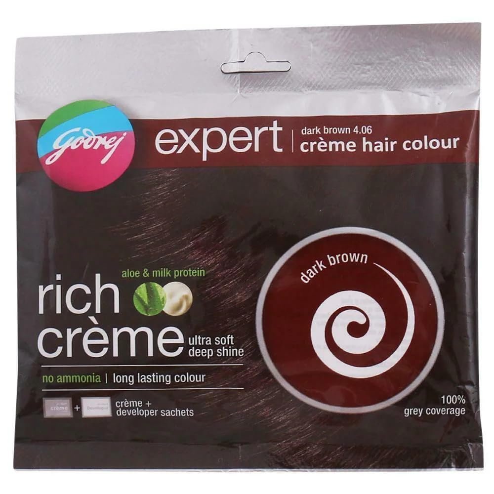 Godrej Expert Rich Creme Hair Colour Dark (Pack Of 5) Brown - Product Image
