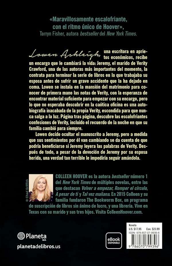 Verity: La sombra de un engaño (Novela / A Novel) (Spanish Edition) - Image 2