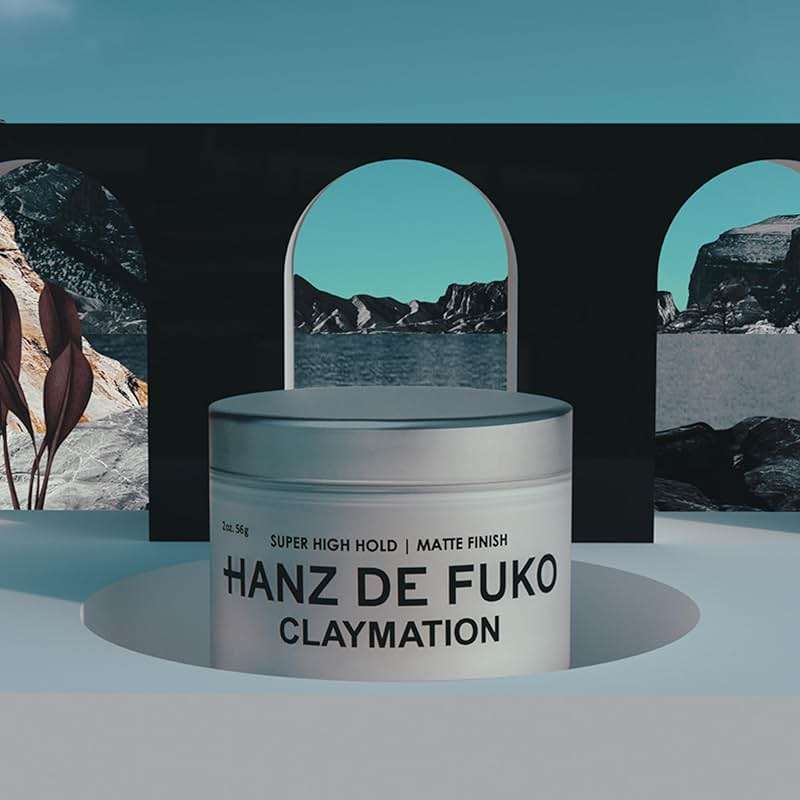 Hanz de Fuko Claymation – Premium Men’s Hair Styling Clay for a Super High Hold, Matte Finish – Clay & Wax Hybrid, Ideal Texture Product for Straight, Wavy and Thick Hair Types – 2 oz, Travel Size - Image 6