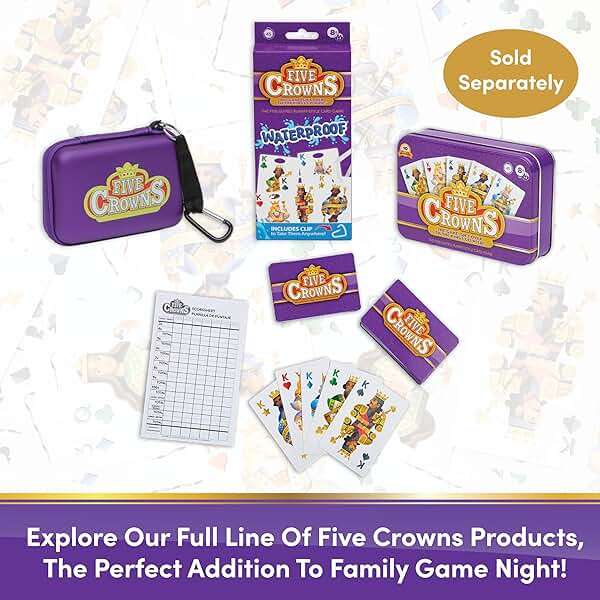 PlayMonster Five Crowns — The Game Isn't Over Until the Kings Go Wild! — 5 Suited Rummy-Style Card Game — For Ages 8+ - Image 7
