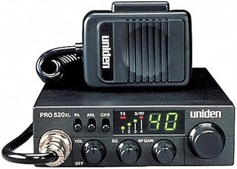 Uniden PRO520XL Pro Series 40-Channel CB Radio. Compact Design. ANL Switch and PA/CB Switch. 7 Watts of Audio Output and Instant Emergency Channel 9. - Black - Product Image