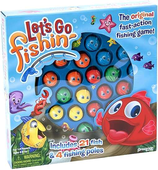 Let's Go Fishin' Game by Pressman - The Original Fast-Action Fishing Game!, 1-4 players - Image 5