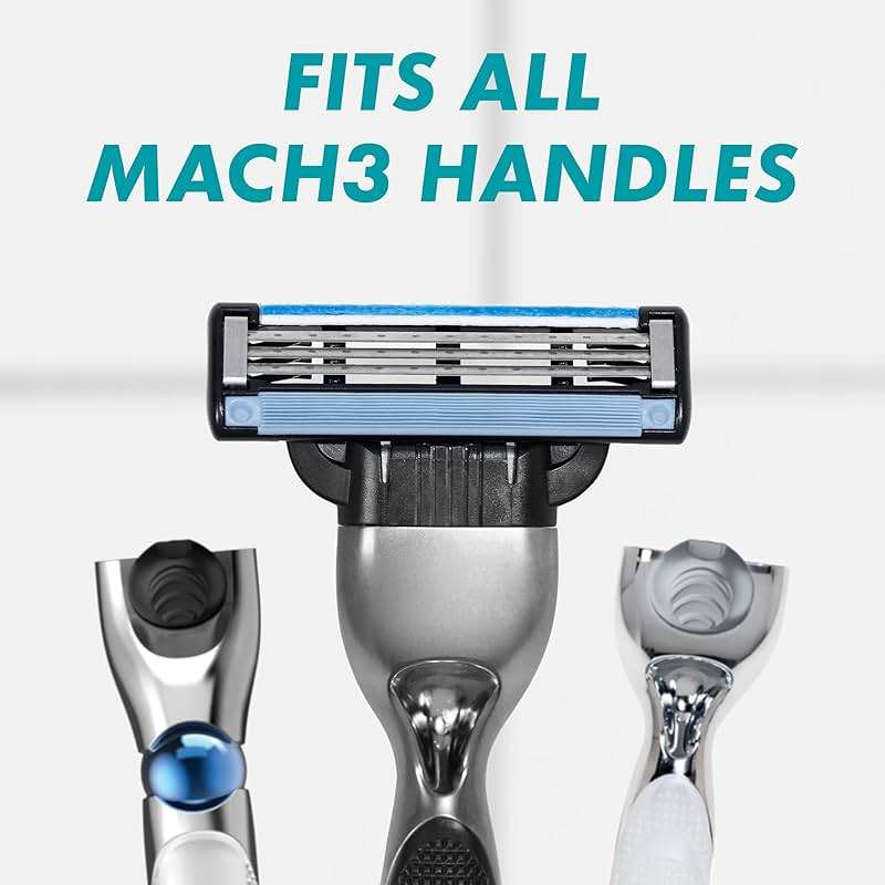 Gillette Mach3 Razor Refills for Men, 8 Razor Blade Refills - Image 6
