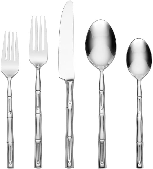 Hampton Forge Hampton Signature – Bamboo – 20 Piece Flatware Set, Service for 4 - Product Image
