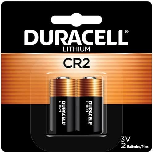 Duracell CR2 3V Lithium Battery, 2 Count (Pack of 1), CR2 Battery Lithium, High Power, Long-Lasting for Video and Photo Cameras, Lighting Equipment, and More - Product Image
